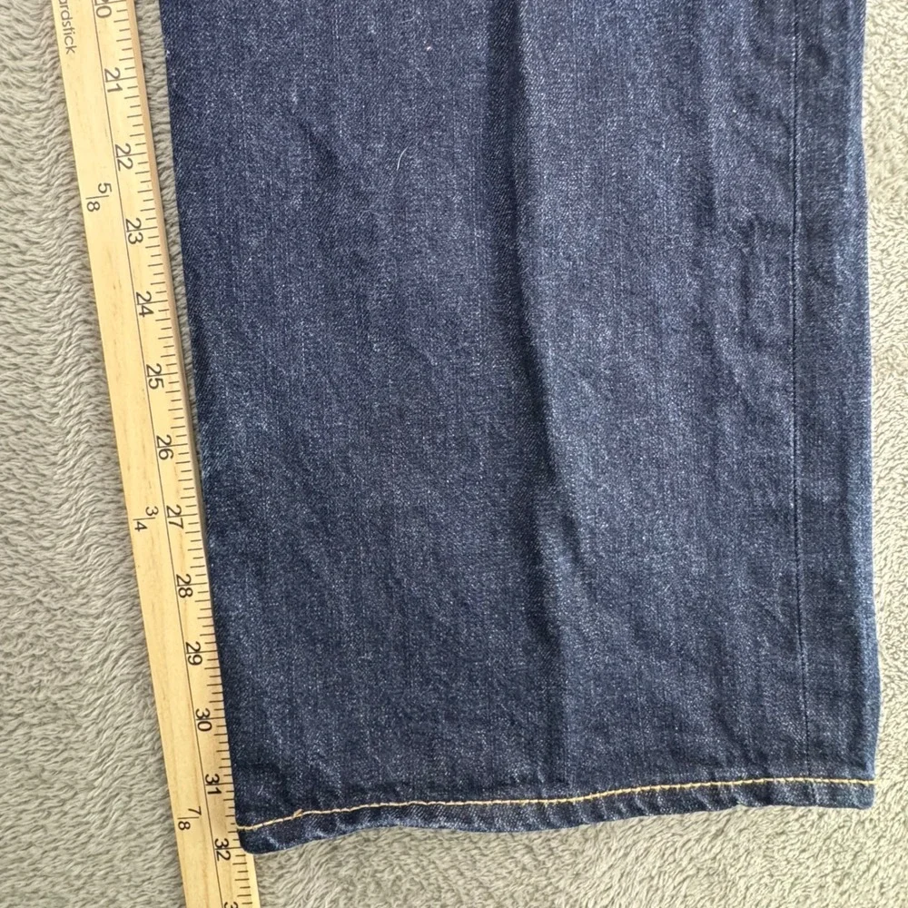 Aeropostale Straight Leg Jeans Mens 38x32 Dark Wash Blue Excellent 100% Cotton